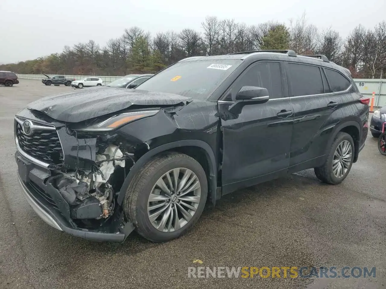 1 Photograph of a damaged car 5TDFZRBH9LS018733 TOYOTA HIGHLANDER 2020
