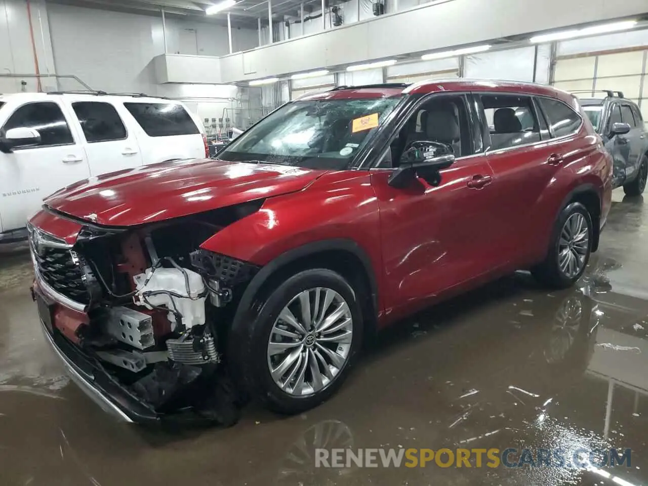 1 Photograph of a damaged car 5TDFZRBHXLS046489 TOYOTA HIGHLANDER 2020