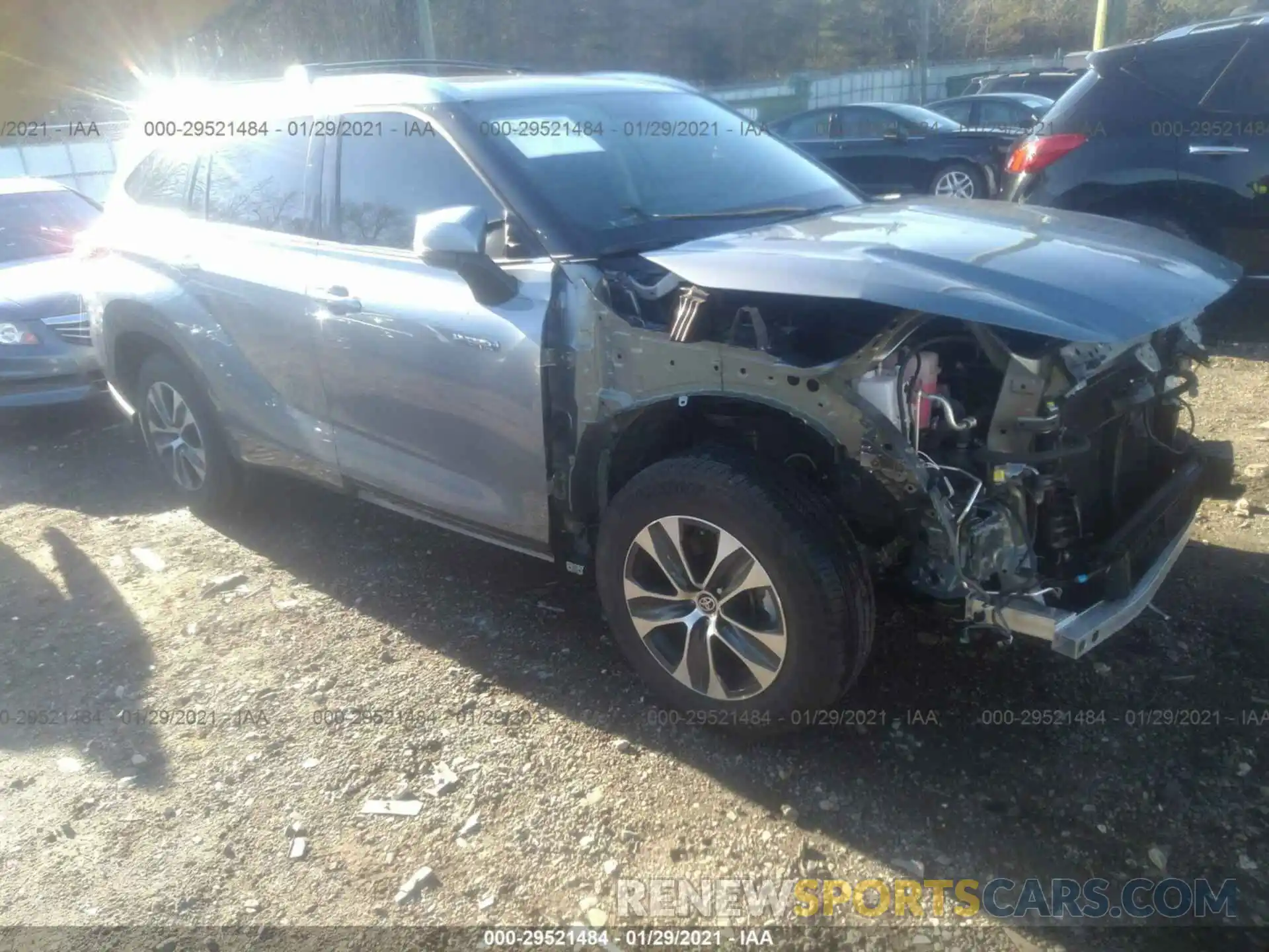 1 Photograph of a damaged car 5TDGARAH0LS000957 TOYOTA HIGHLANDER 2020