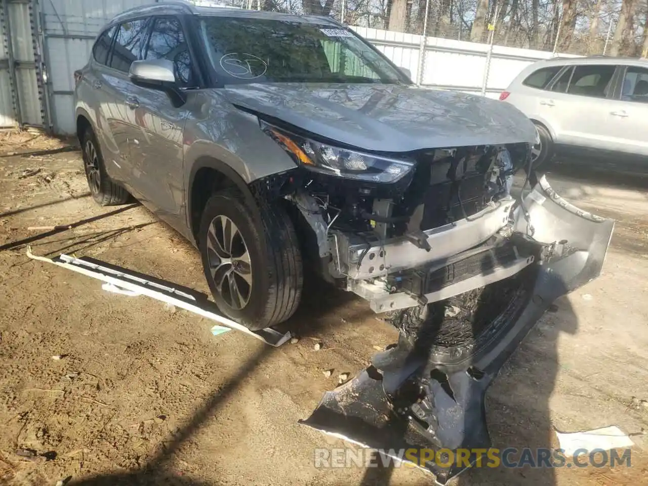 1 Photograph of a damaged car 5TDGARAH2LS501784 TOYOTA HIGHLANDER 2020