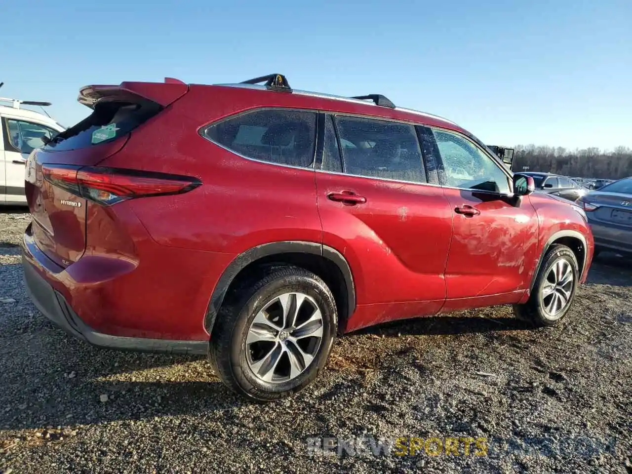 3 Photograph of a damaged car 5TDGARAH5LS500807 TOYOTA HIGHLANDER 2020