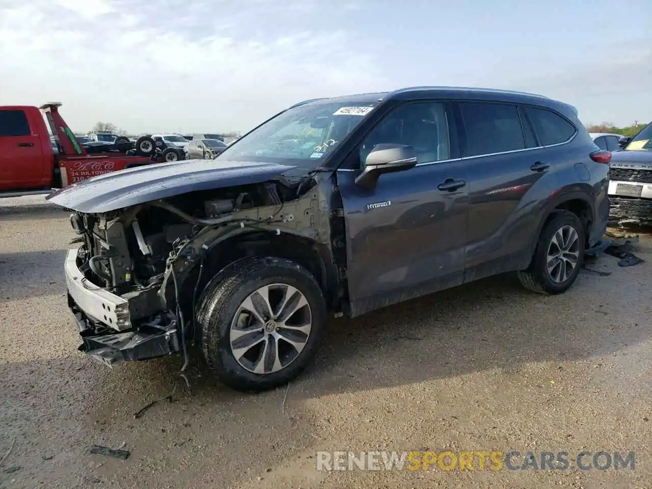 1 Photograph of a damaged car 5TDGARAH6LS502338 TOYOTA HIGHLANDER 2020