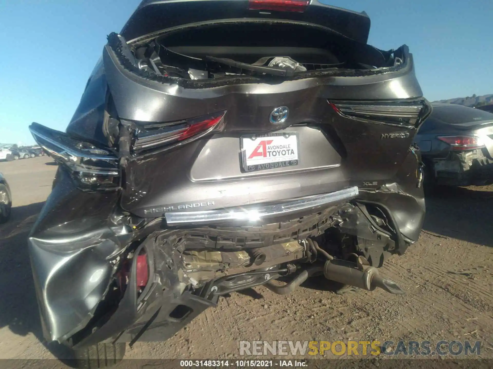 6 Photograph of a damaged car 5TDGARAH8LS502034 TOYOTA HIGHLANDER 2020