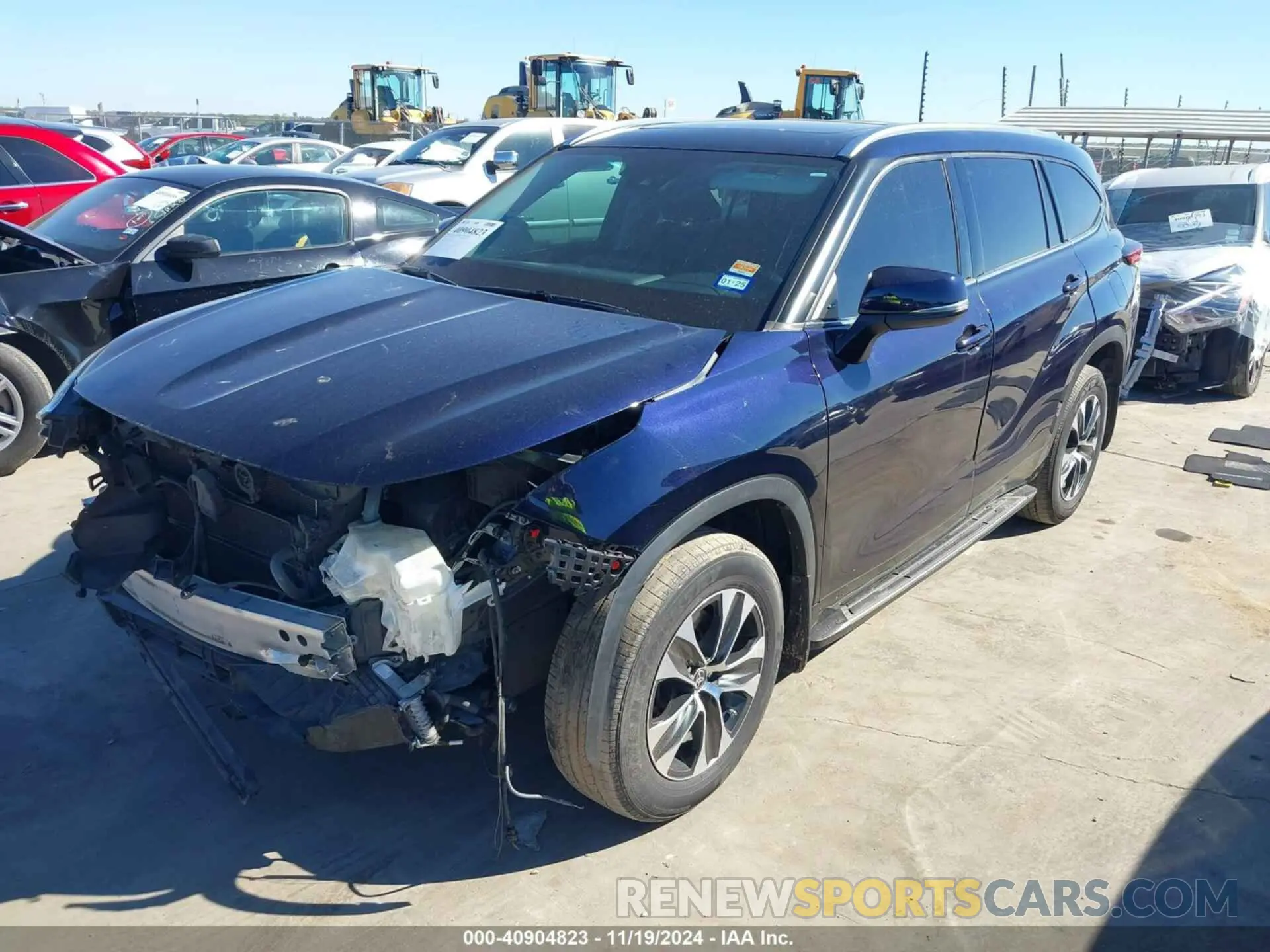 2 Photograph of a damaged car 5TDGARAH9LS502835 TOYOTA HIGHLANDER 2020