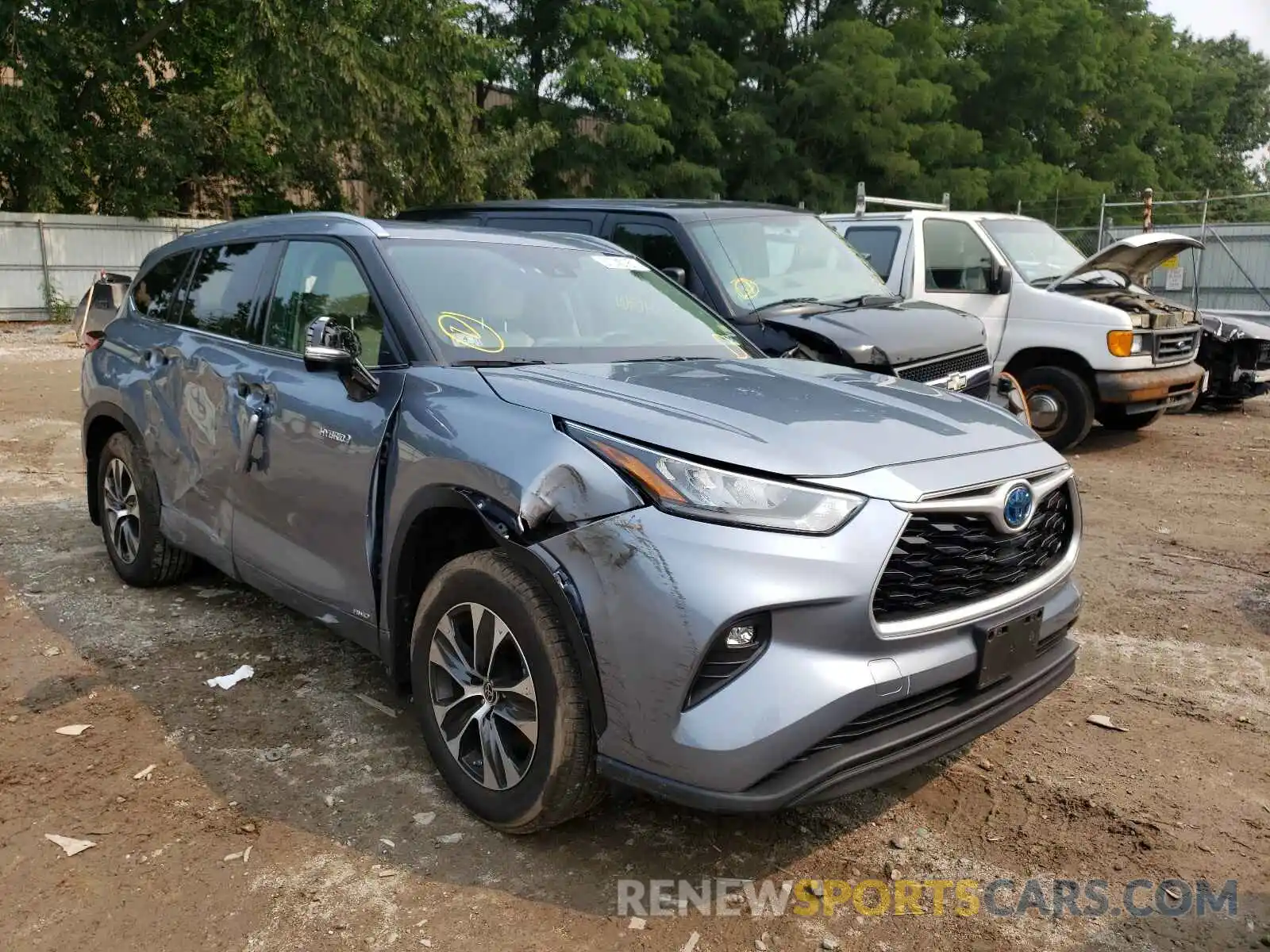 1 Photograph of a damaged car 5TDGBRCH0LS004355 TOYOTA HIGHLANDER 2020