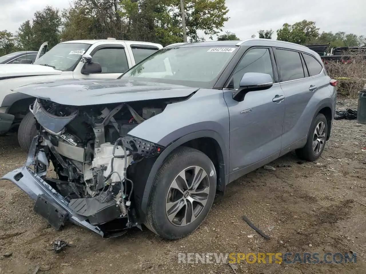 1 Photograph of a damaged car 5TDGBRCH1LS008253 TOYOTA HIGHLANDER 2020