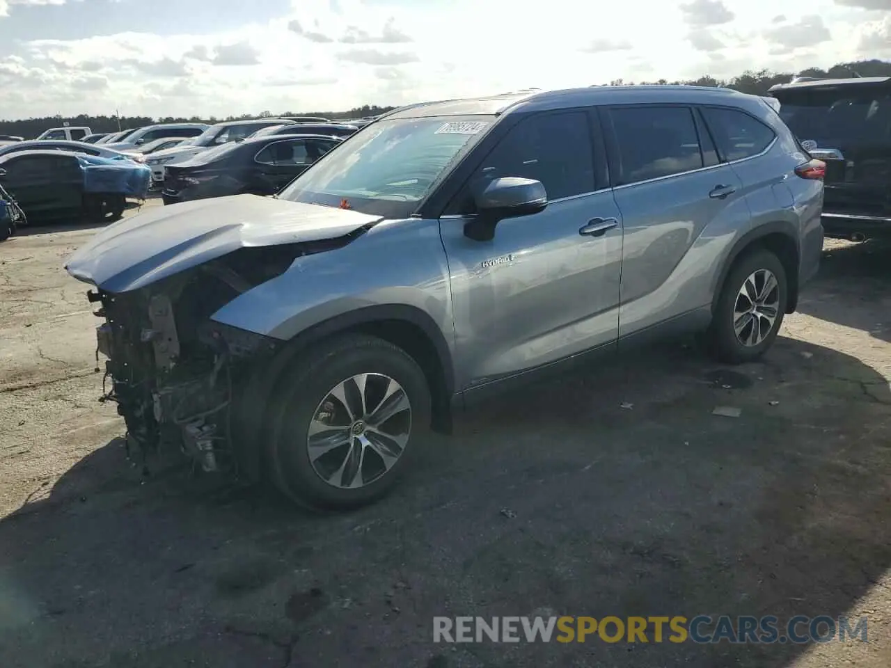 1 Photograph of a damaged car 5TDGBRCH2LS009279 TOYOTA HIGHLANDER 2020