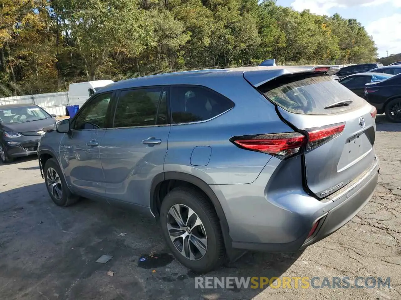2 Photograph of a damaged car 5TDGBRCH2LS009279 TOYOTA HIGHLANDER 2020