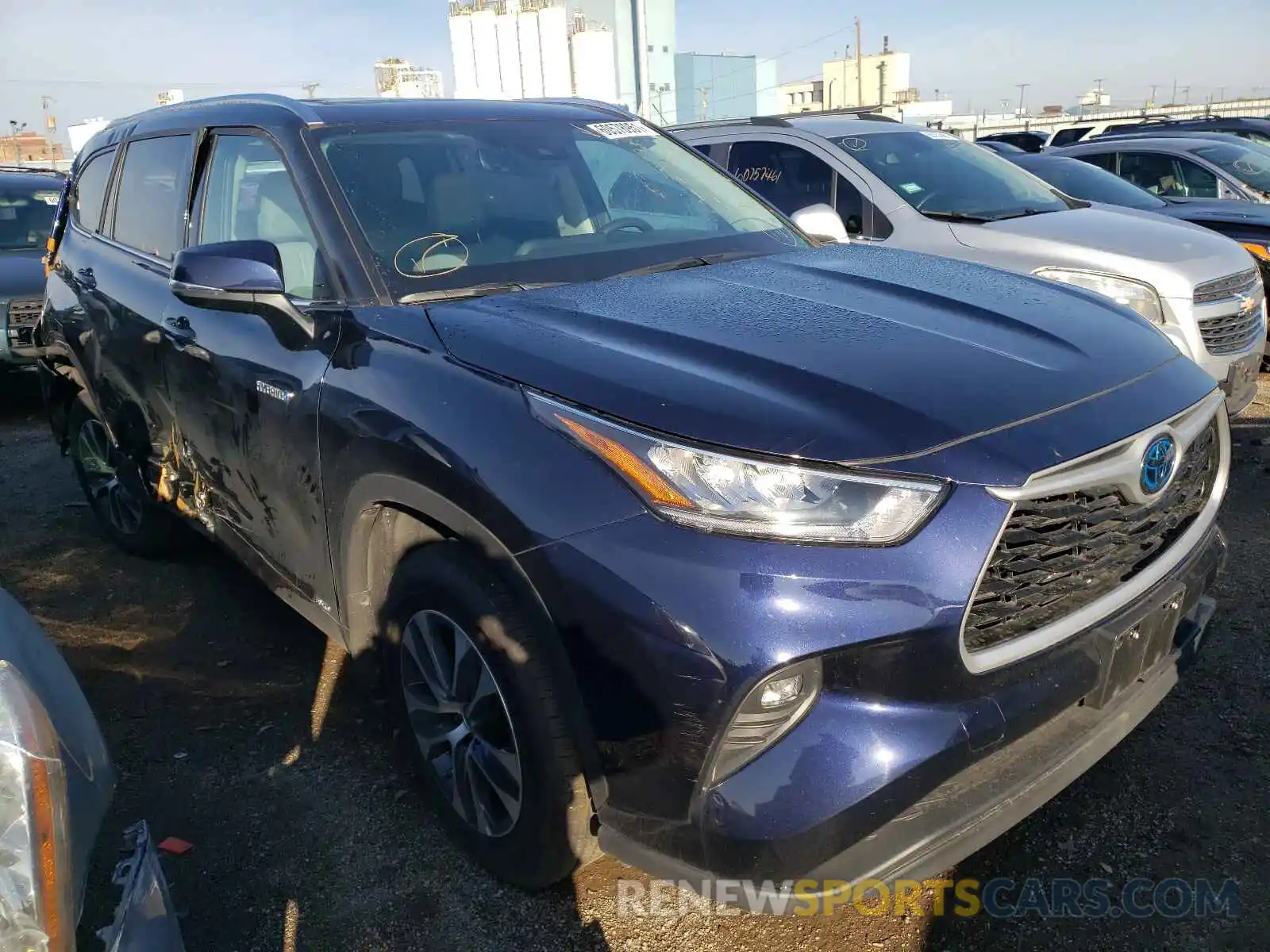 1 Photograph of a damaged car 5TDGBRCH2LS512035 TOYOTA HIGHLANDER 2020