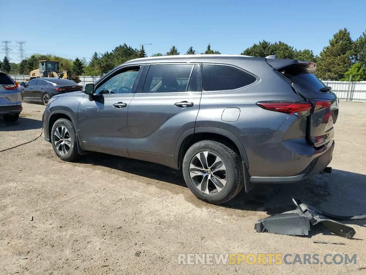 2 Photograph of a damaged car 5TDGBRCH4LS512456 TOYOTA HIGHLANDER 2020