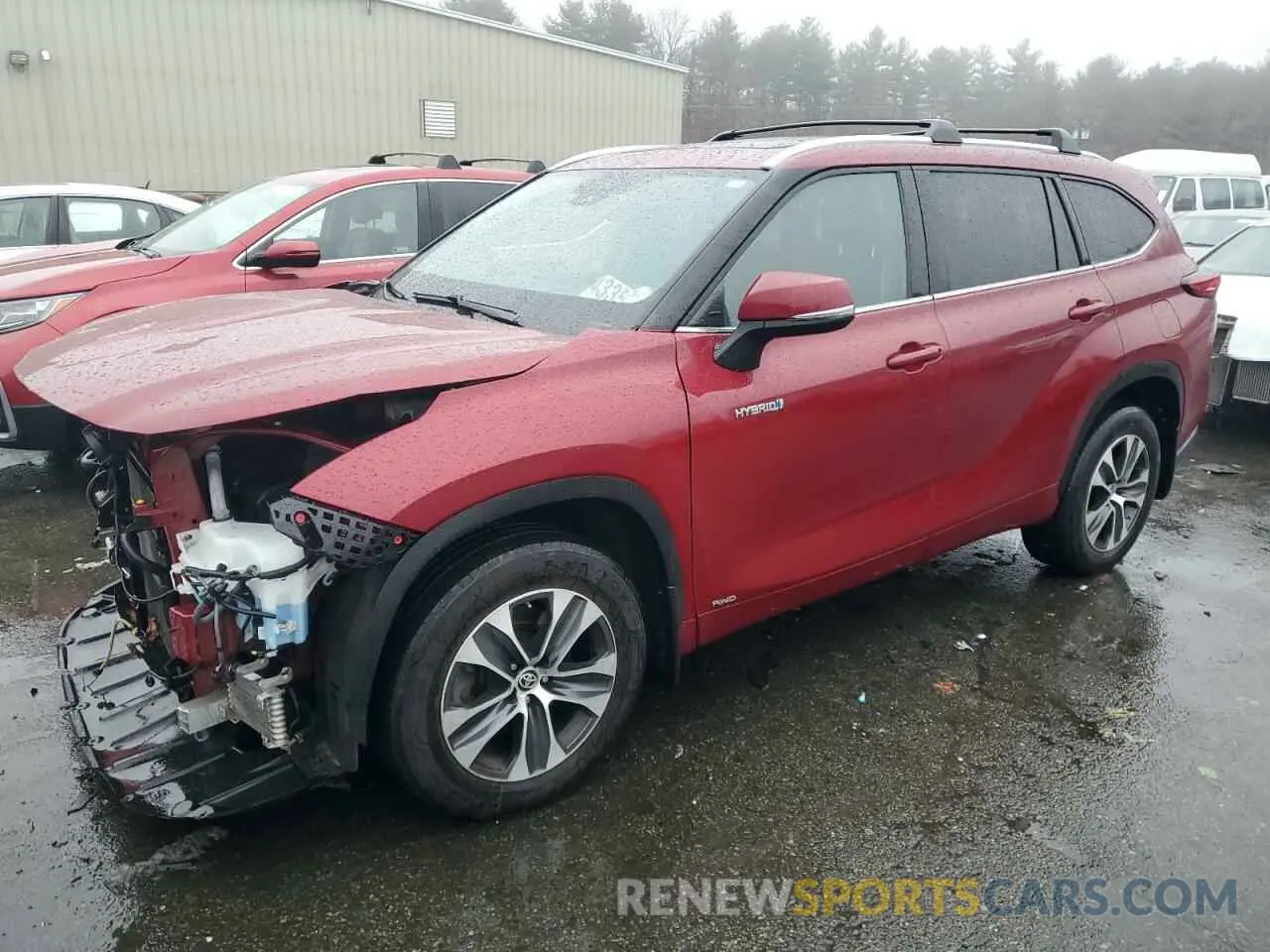 1 Photograph of a damaged car 5TDGBRCH5LS504155 TOYOTA HIGHLANDER 2020
