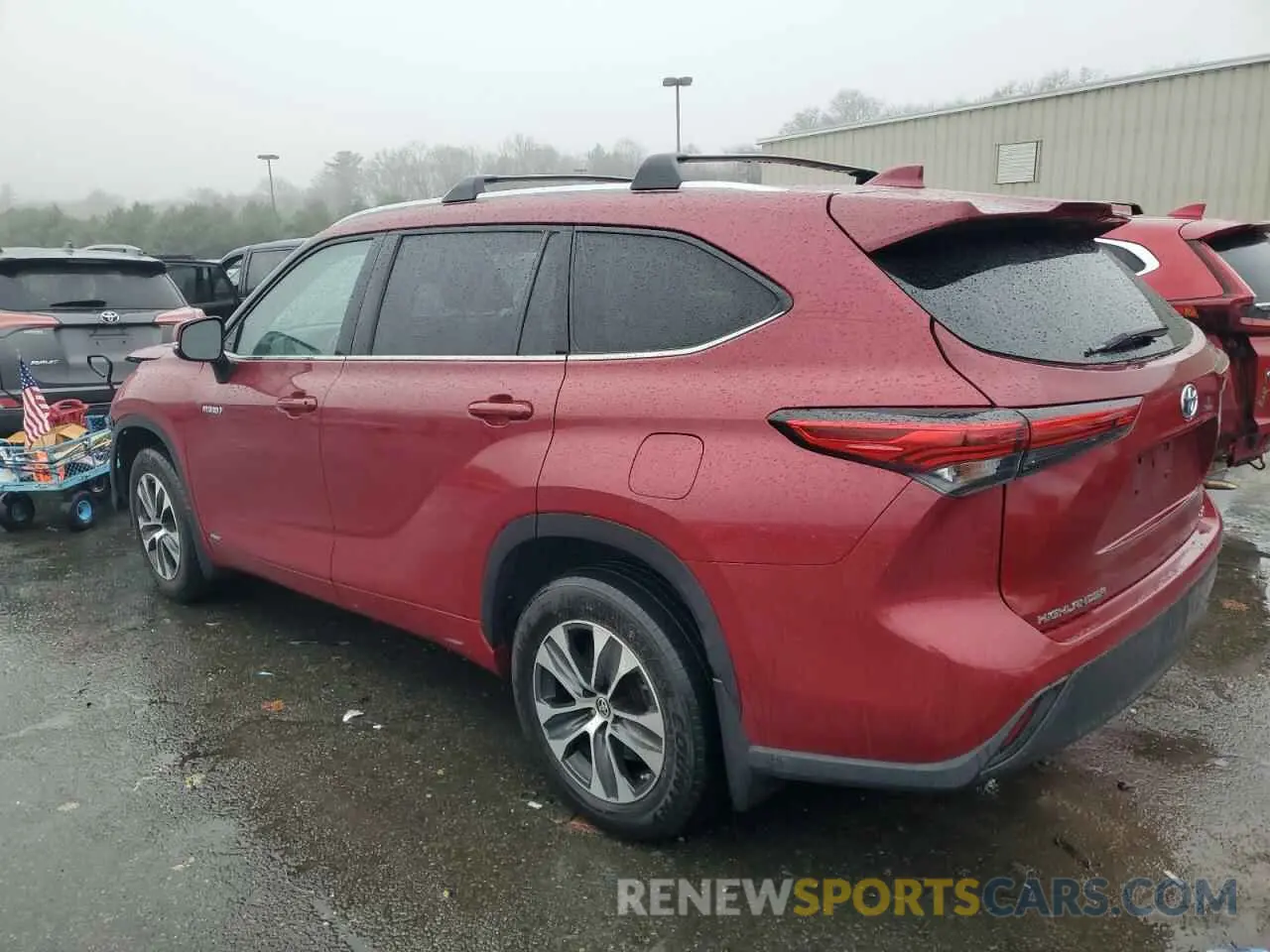 2 Photograph of a damaged car 5TDGBRCH5LS504155 TOYOTA HIGHLANDER 2020