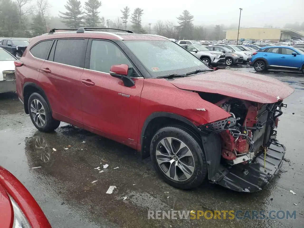 4 Photograph of a damaged car 5TDGBRCH5LS504155 TOYOTA HIGHLANDER 2020