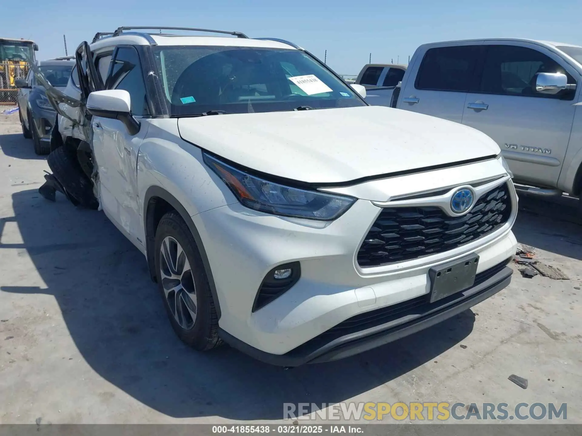 1 Photograph of a damaged car 5TDGBRCH6LS504570 TOYOTA HIGHLANDER 2020