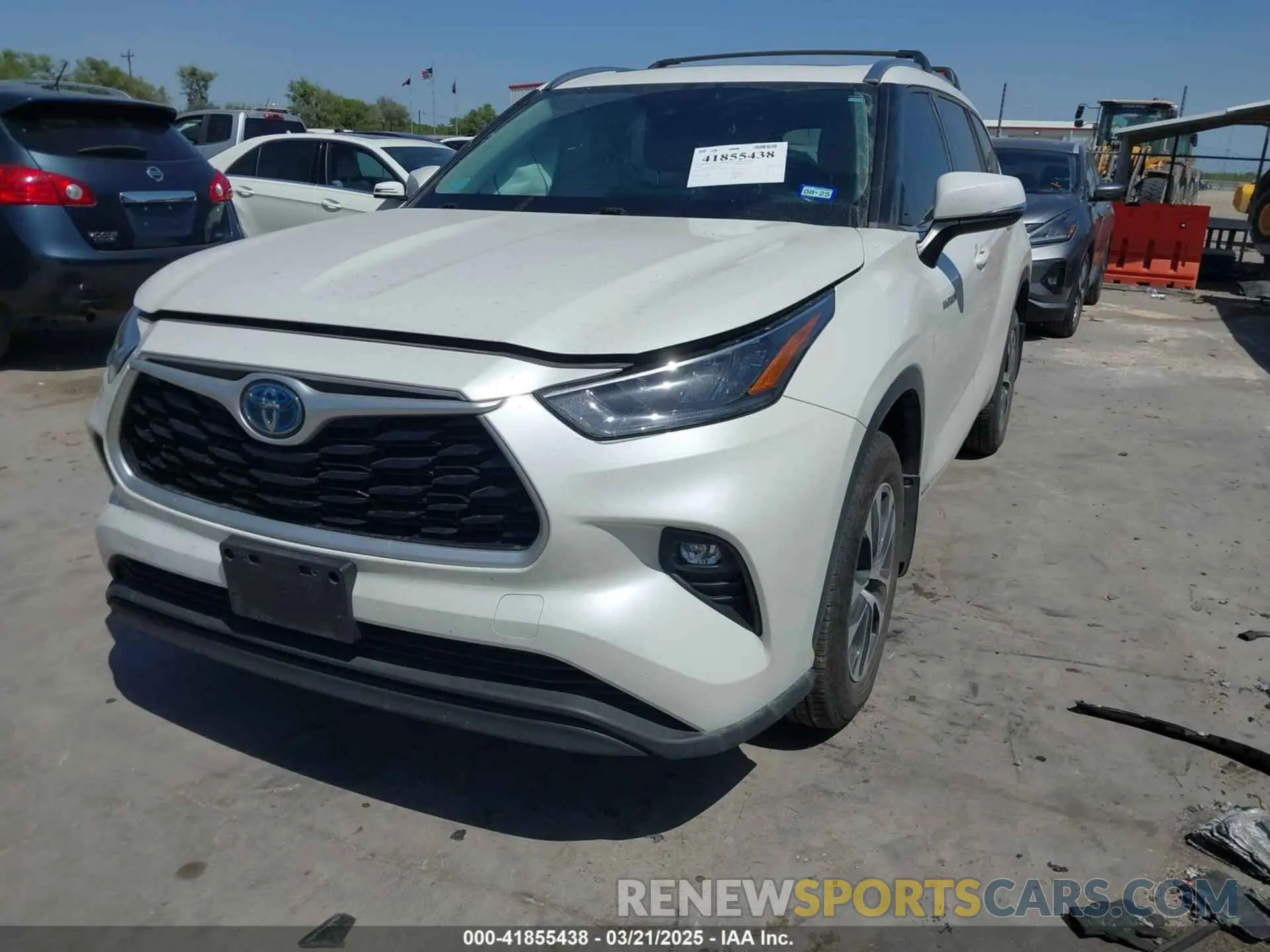 2 Photograph of a damaged car 5TDGBRCH6LS504570 TOYOTA HIGHLANDER 2020