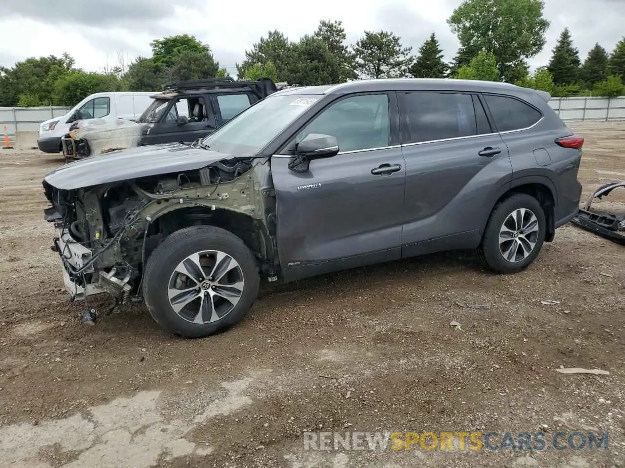 1 Photograph of a damaged car 5TDGBRCH6LS507002 TOYOTA HIGHLANDER 2020