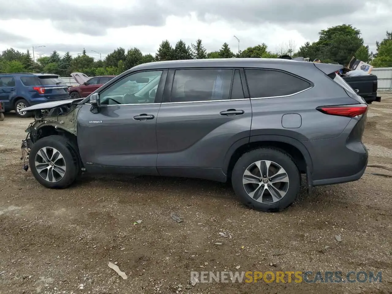 2 Photograph of a damaged car 5TDGBRCH6LS507002 TOYOTA HIGHLANDER 2020