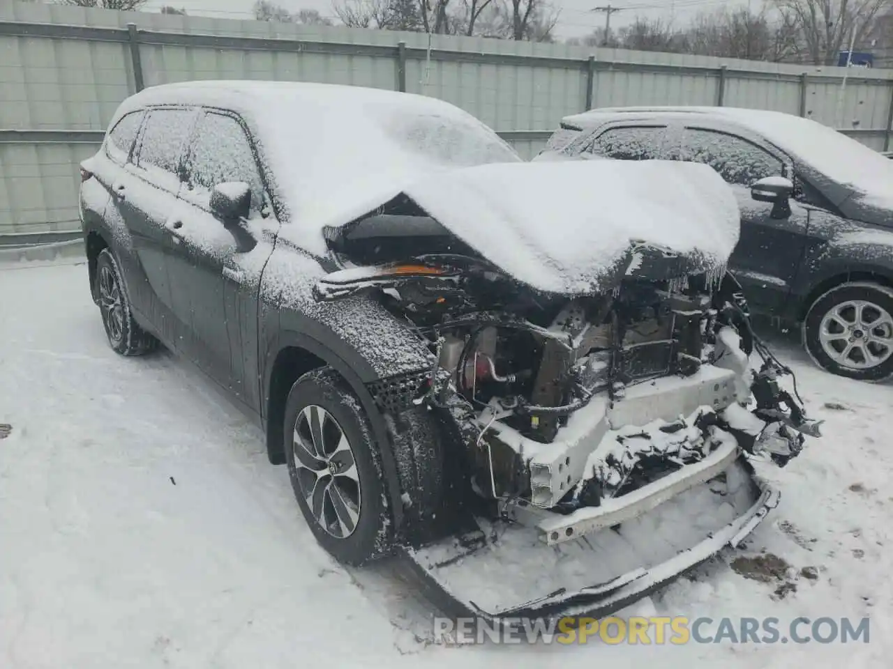 1 Photograph of a damaged car 5TDGBRCH6LS513947 TOYOTA HIGHLANDER 2020