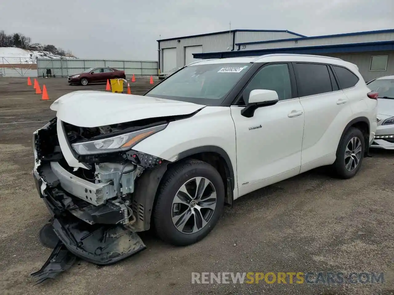 1 Photograph of a damaged car 5TDGBRCH8LS001039 TOYOTA HIGHLANDER 2020