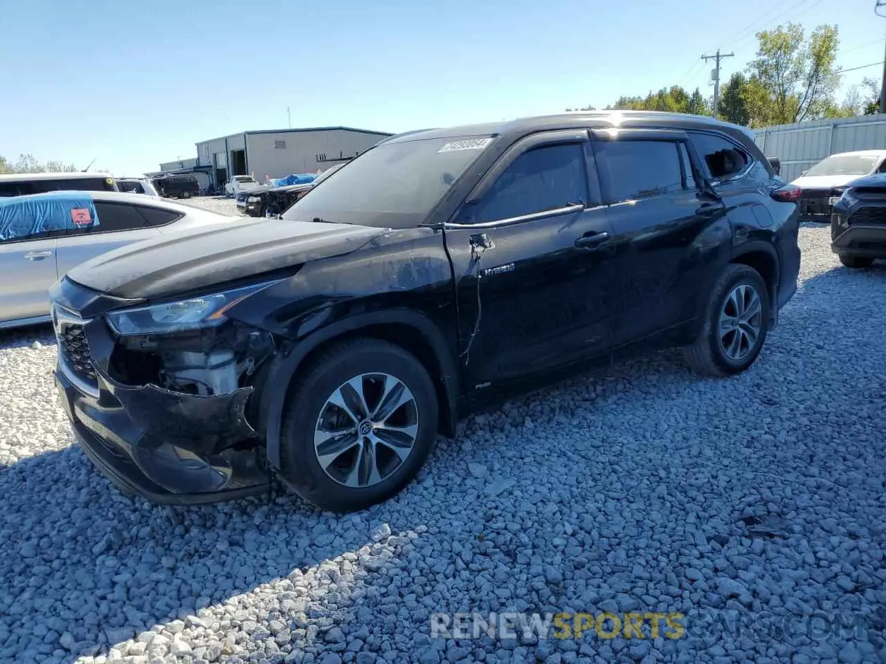 1 Photograph of a damaged car 5TDGBRCH9LS510993 TOYOTA HIGHLANDER 2020