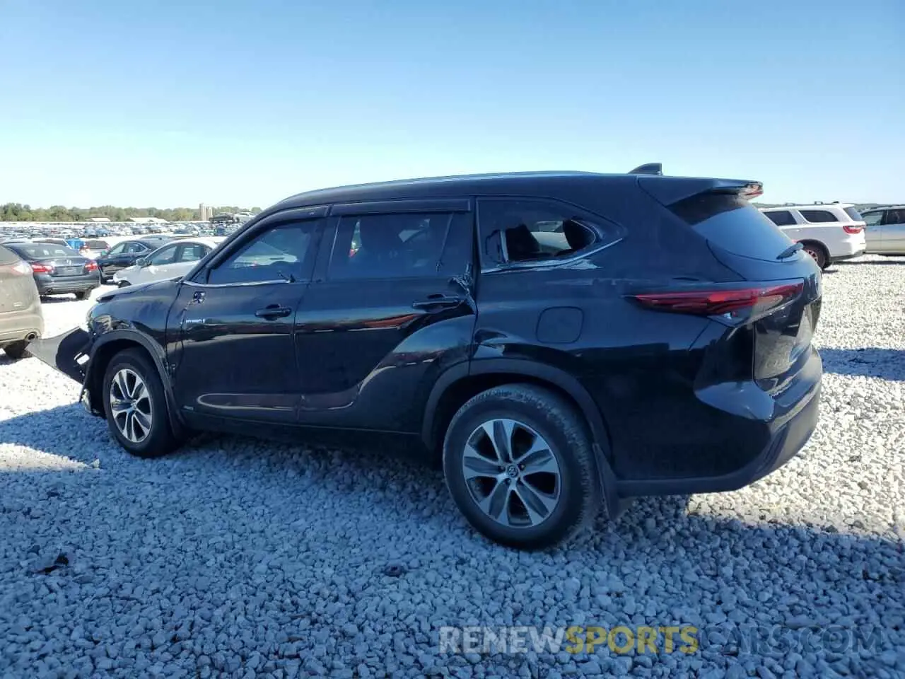2 Photograph of a damaged car 5TDGBRCH9LS510993 TOYOTA HIGHLANDER 2020