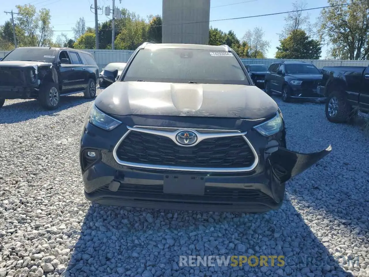 5 Photograph of a damaged car 5TDGBRCH9LS510993 TOYOTA HIGHLANDER 2020