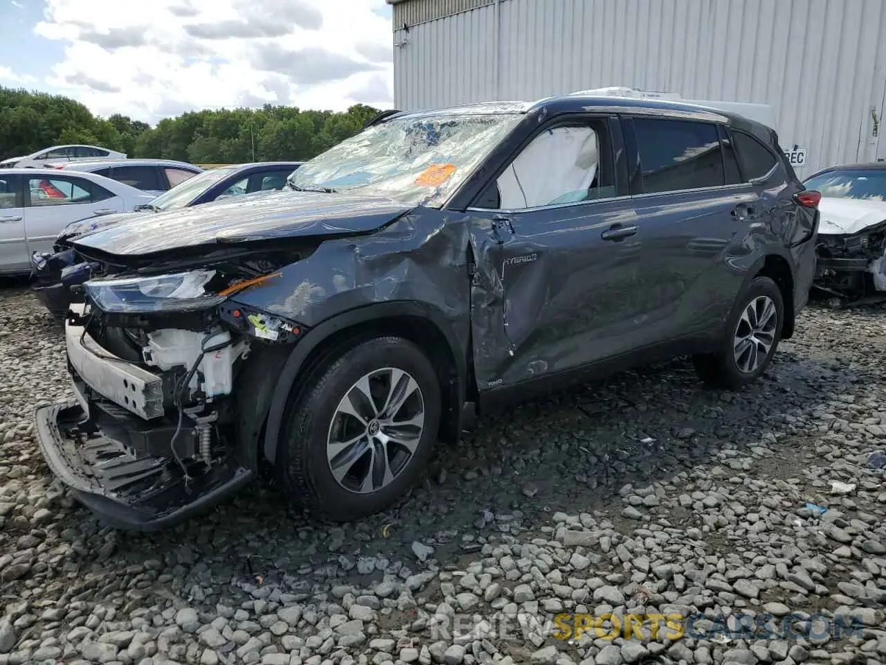 1 Photograph of a damaged car 5TDGBRCHXLS506841 TOYOTA HIGHLANDER 2020