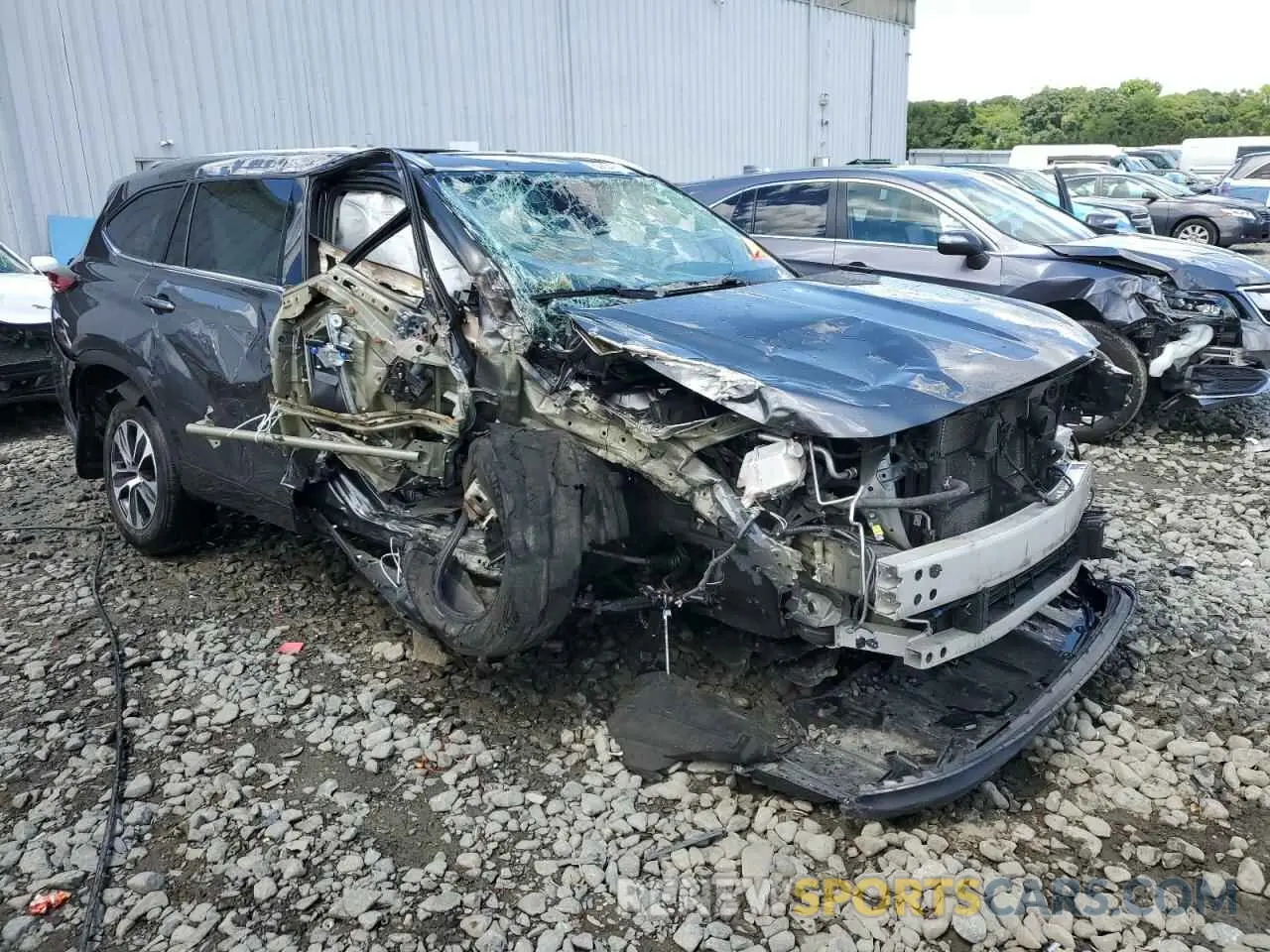 4 Photograph of a damaged car 5TDGBRCHXLS506841 TOYOTA HIGHLANDER 2020