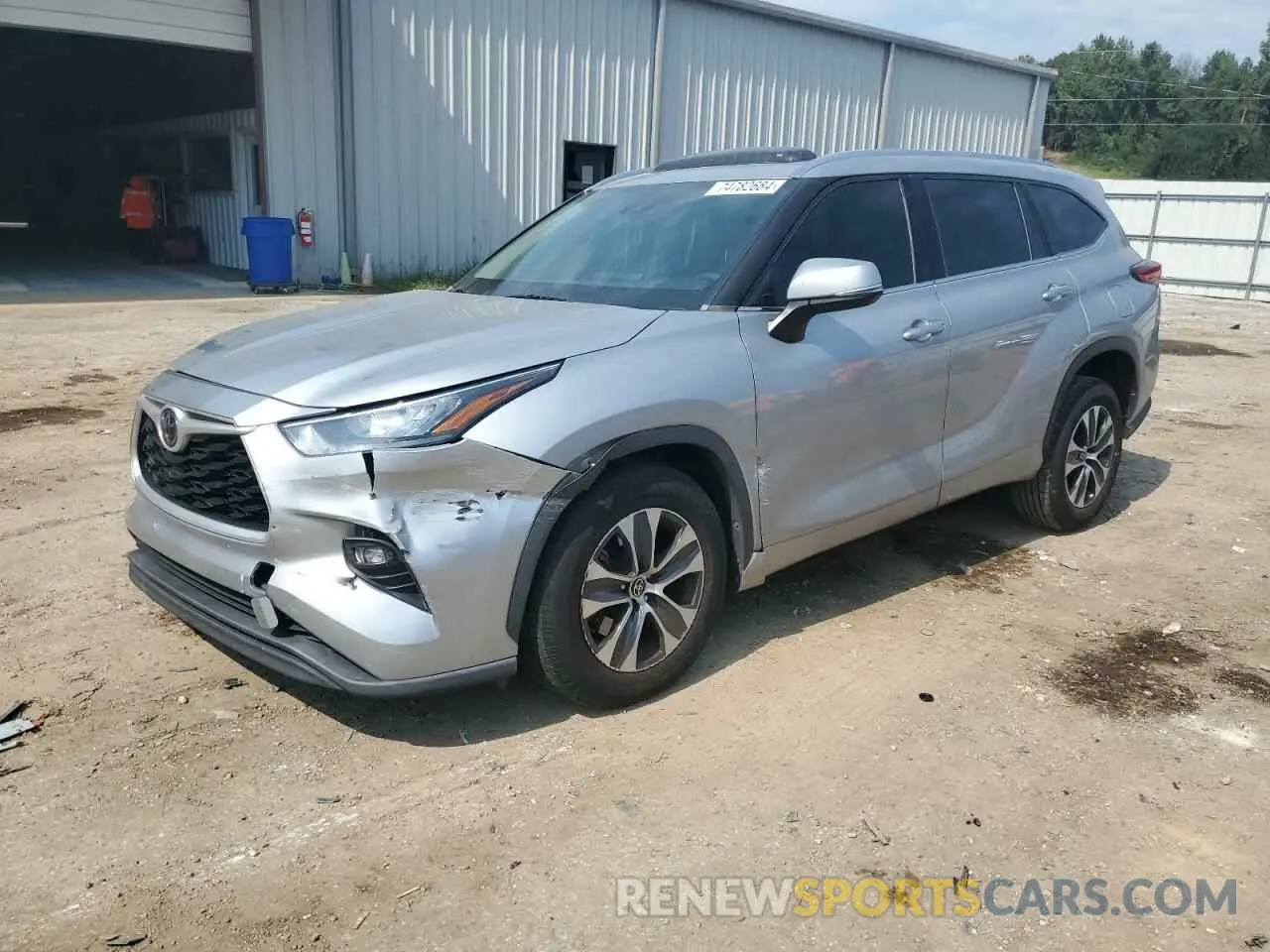 1 Photograph of a damaged car 5TDGZRAH0LS503185 TOYOTA HIGHLANDER 2020