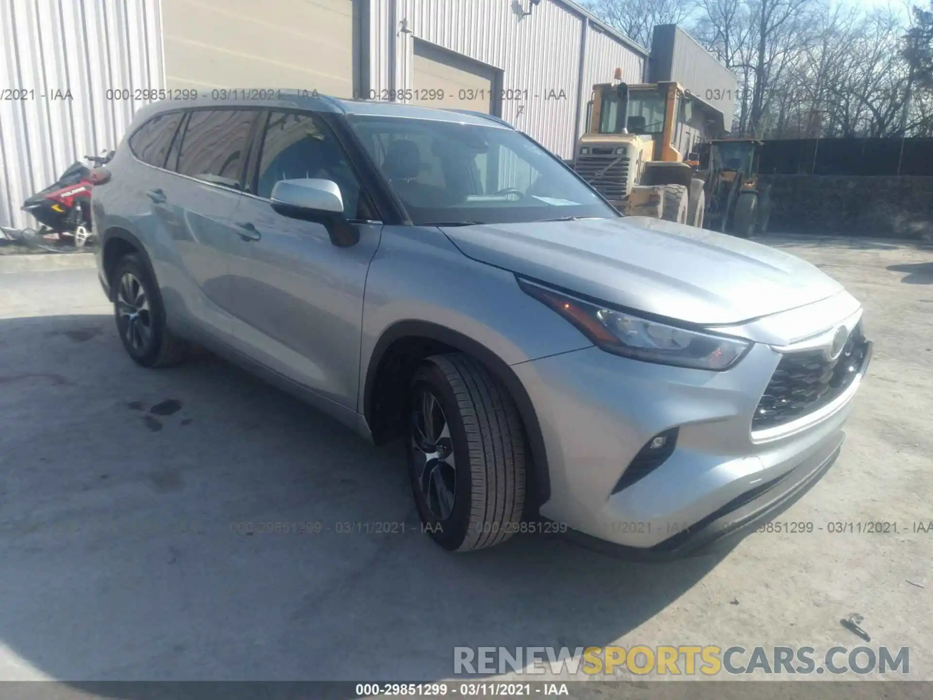 1 Photograph of a damaged car 5TDGZRAH1LS000510 TOYOTA HIGHLANDER 2020