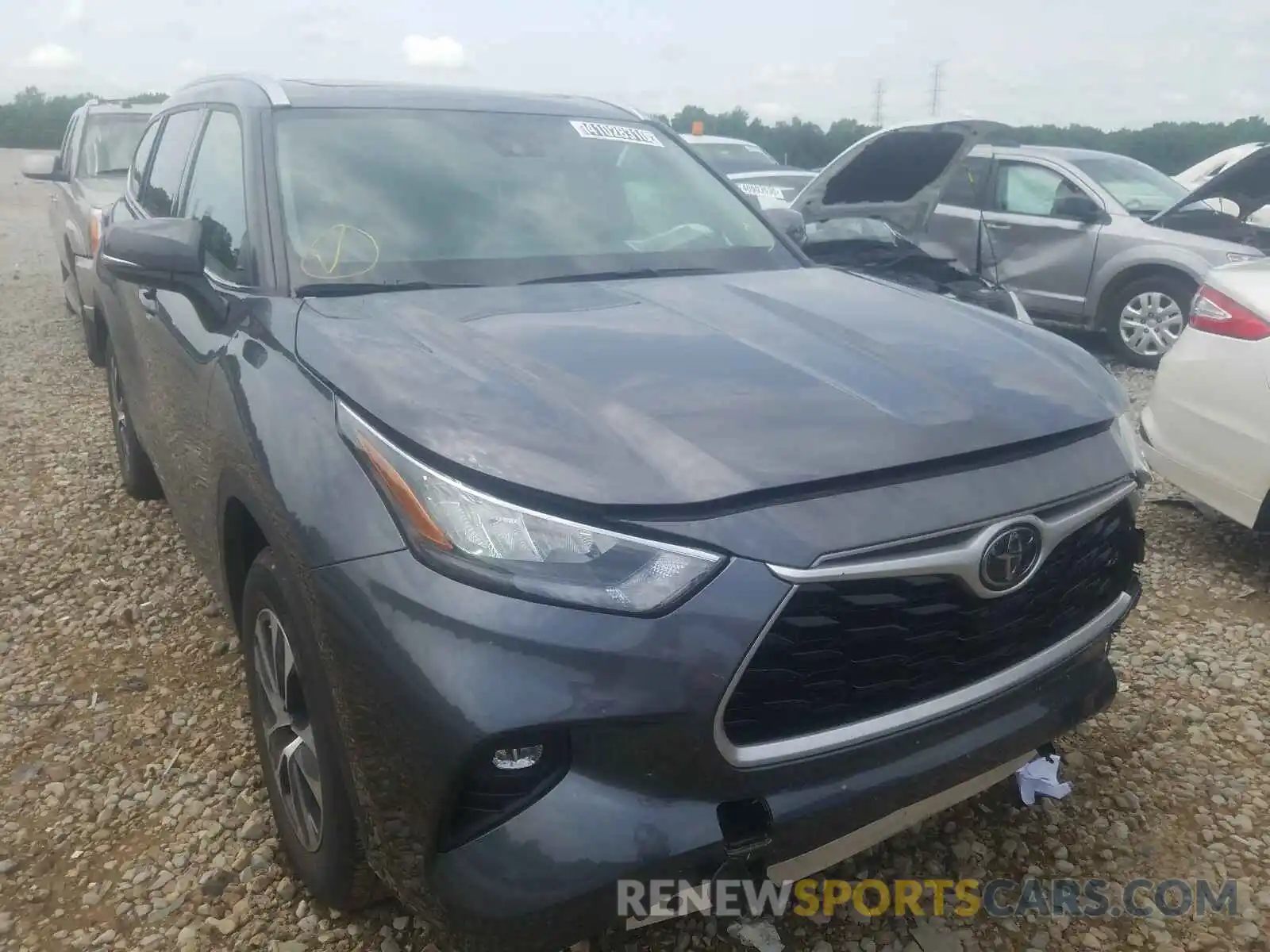 1 Photograph of a damaged car 5TDGZRAH1LS505365 TOYOTA HIGHLANDER 2020