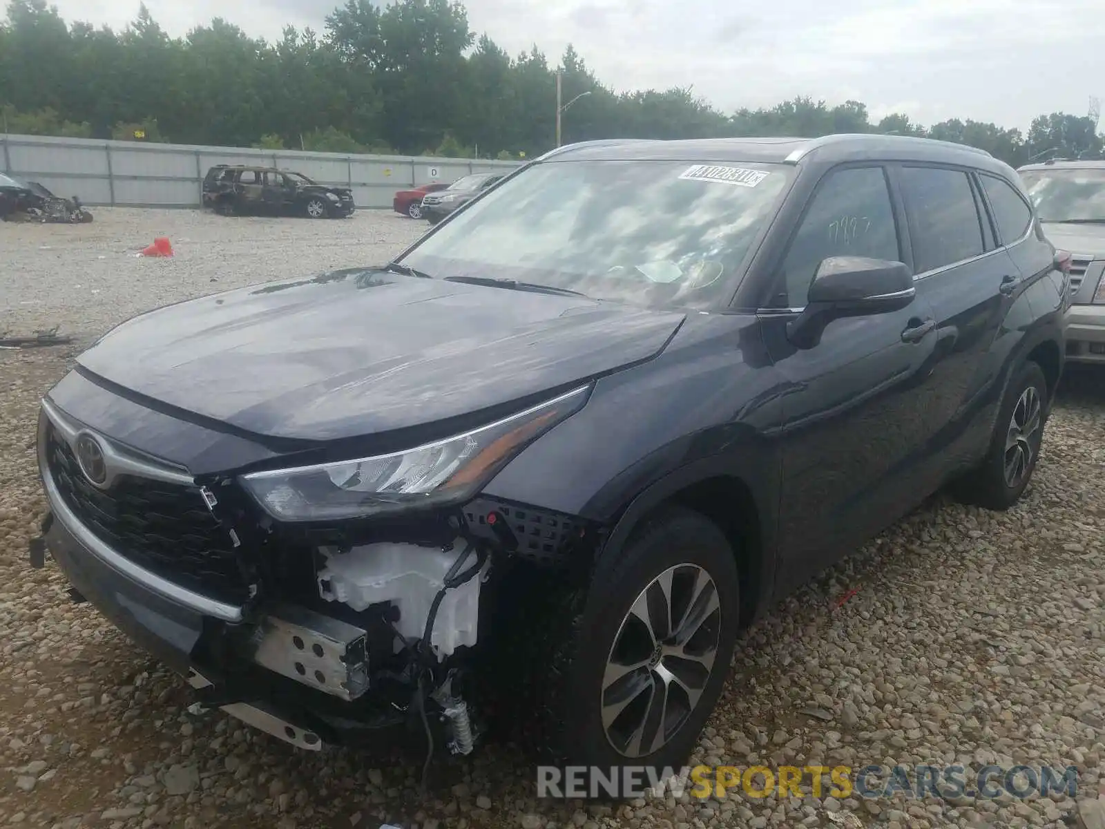 2 Photograph of a damaged car 5TDGZRAH1LS505365 TOYOTA HIGHLANDER 2020