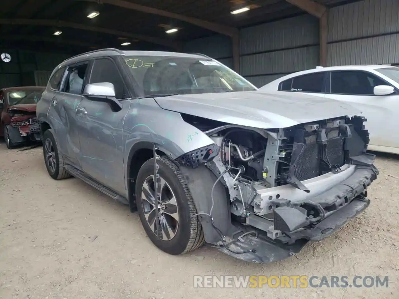 1 Photograph of a damaged car 5TDGZRAH1LS509917 TOYOTA HIGHLANDER 2020