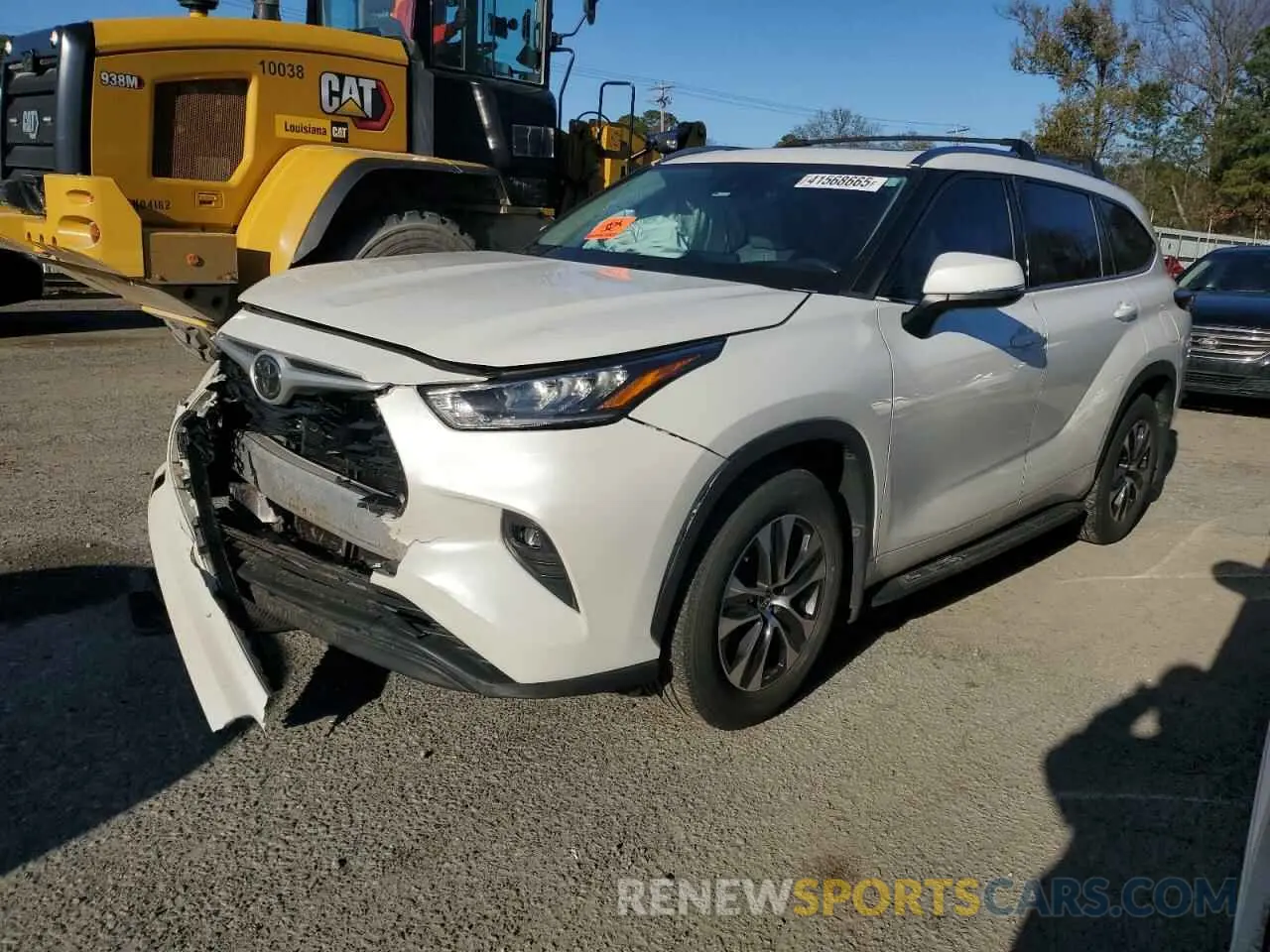 1 Photograph of a damaged car 5TDGZRAH1LS511571 TOYOTA HIGHLANDER 2020