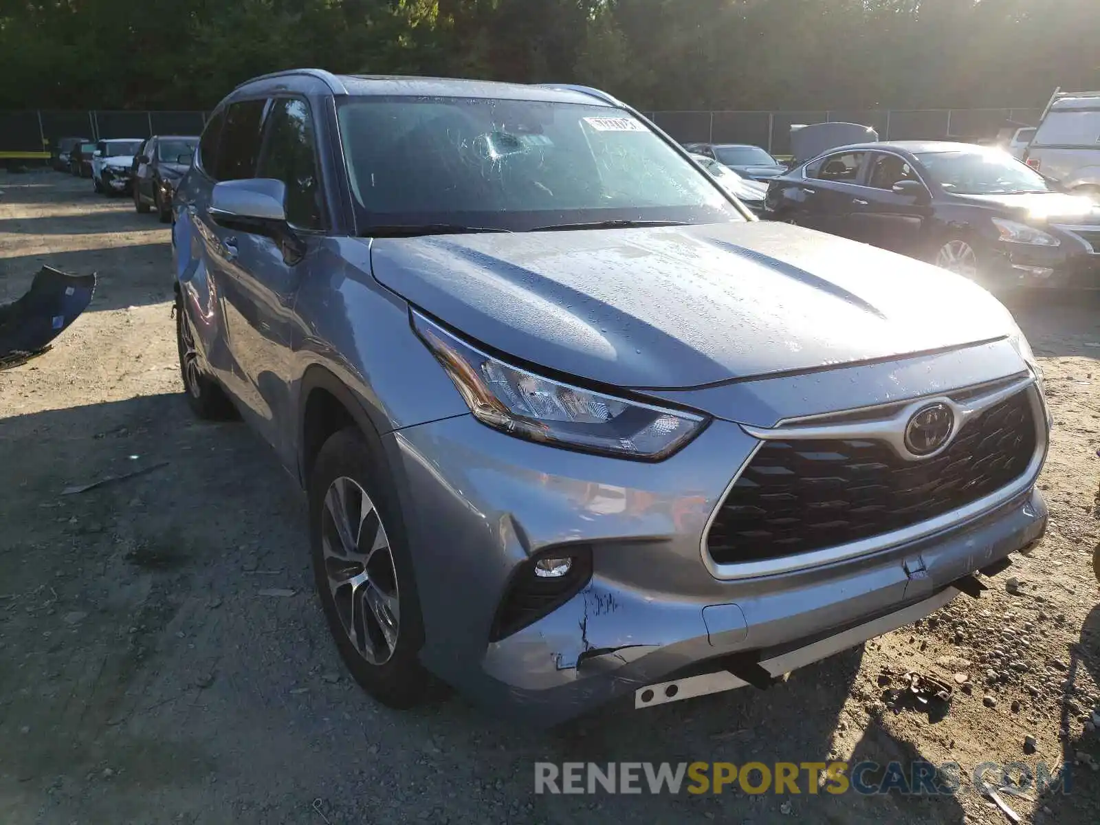 1 Photograph of a damaged car 5TDGZRAH2LS010043 TOYOTA HIGHLANDER 2020