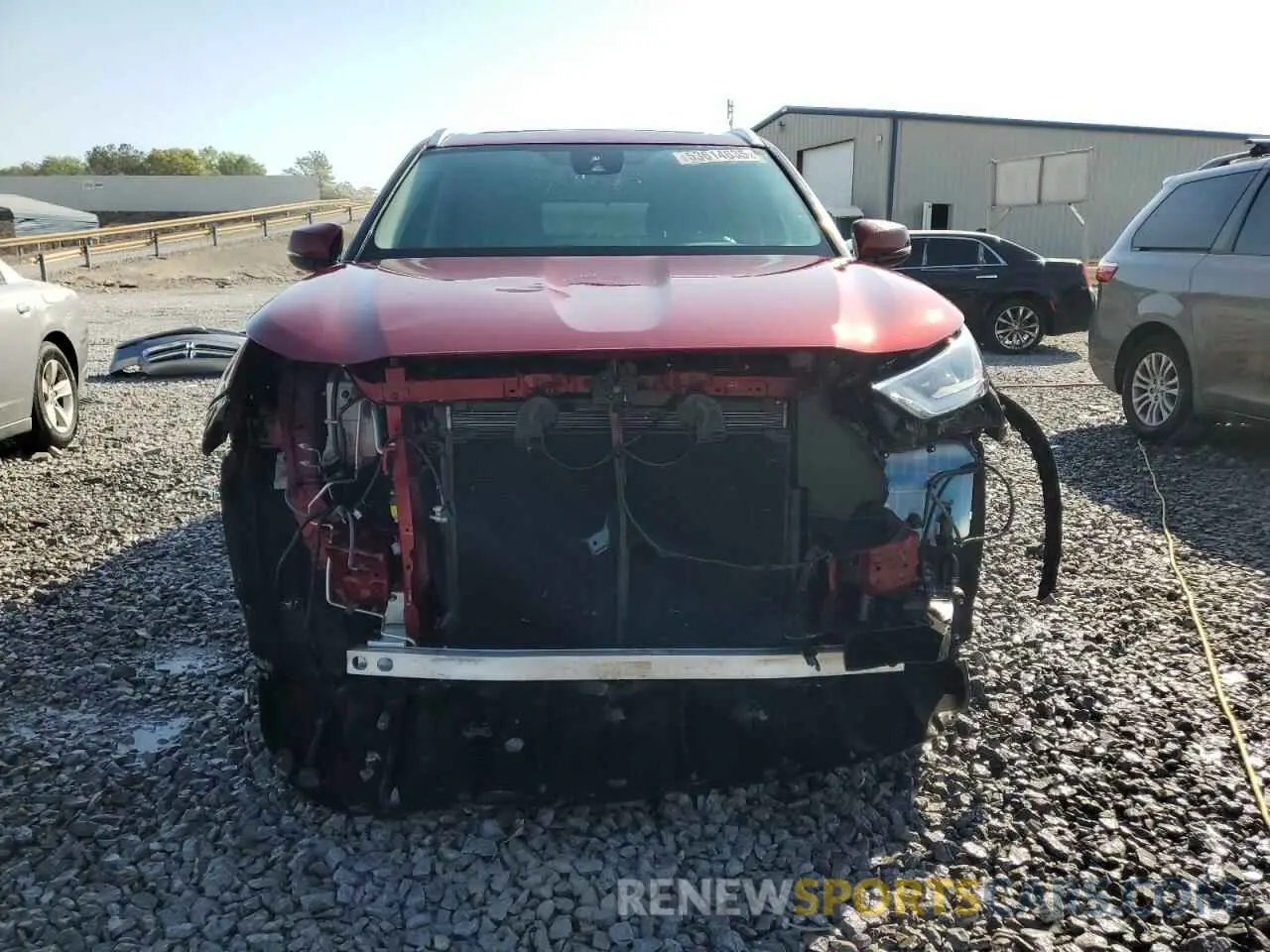 5 Photograph of a damaged car 5TDGZRAH2LS026937 TOYOTA HIGHLANDER 2020