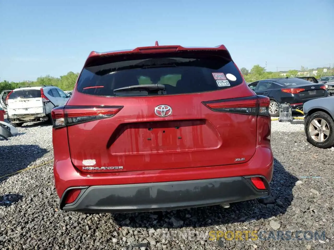 6 Photograph of a damaged car 5TDGZRAH2LS026937 TOYOTA HIGHLANDER 2020