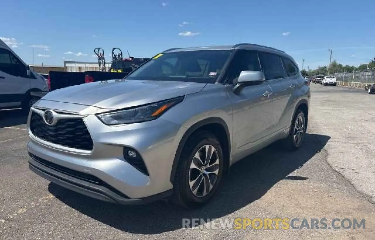2 Photograph of a damaged car 5TDGZRAH2LS509392 TOYOTA HIGHLANDER 2020