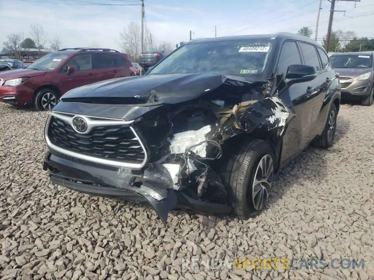 2 Photograph of a damaged car 5TDGZRAH3LS008091 TOYOTA HIGHLANDER 2020