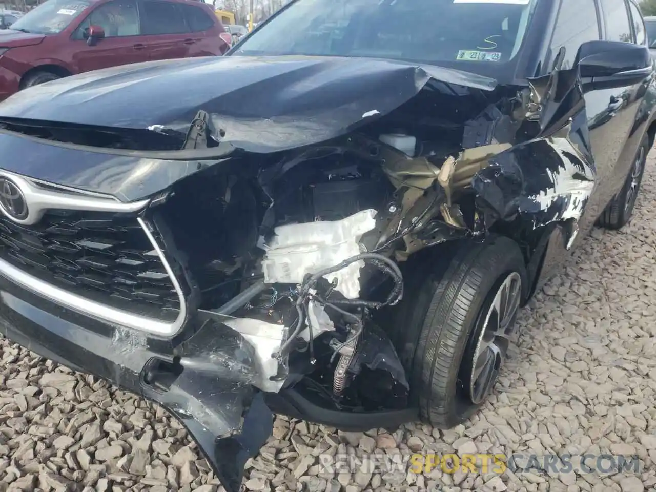 9 Photograph of a damaged car 5TDGZRAH3LS008091 TOYOTA HIGHLANDER 2020