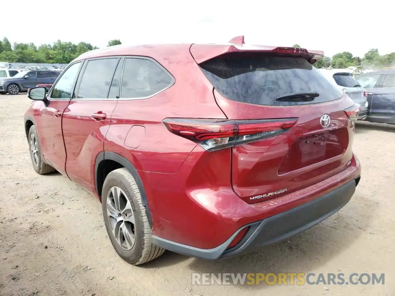 3 Photograph of a damaged car 5TDGZRAH3LS010231 TOYOTA HIGHLANDER 2020