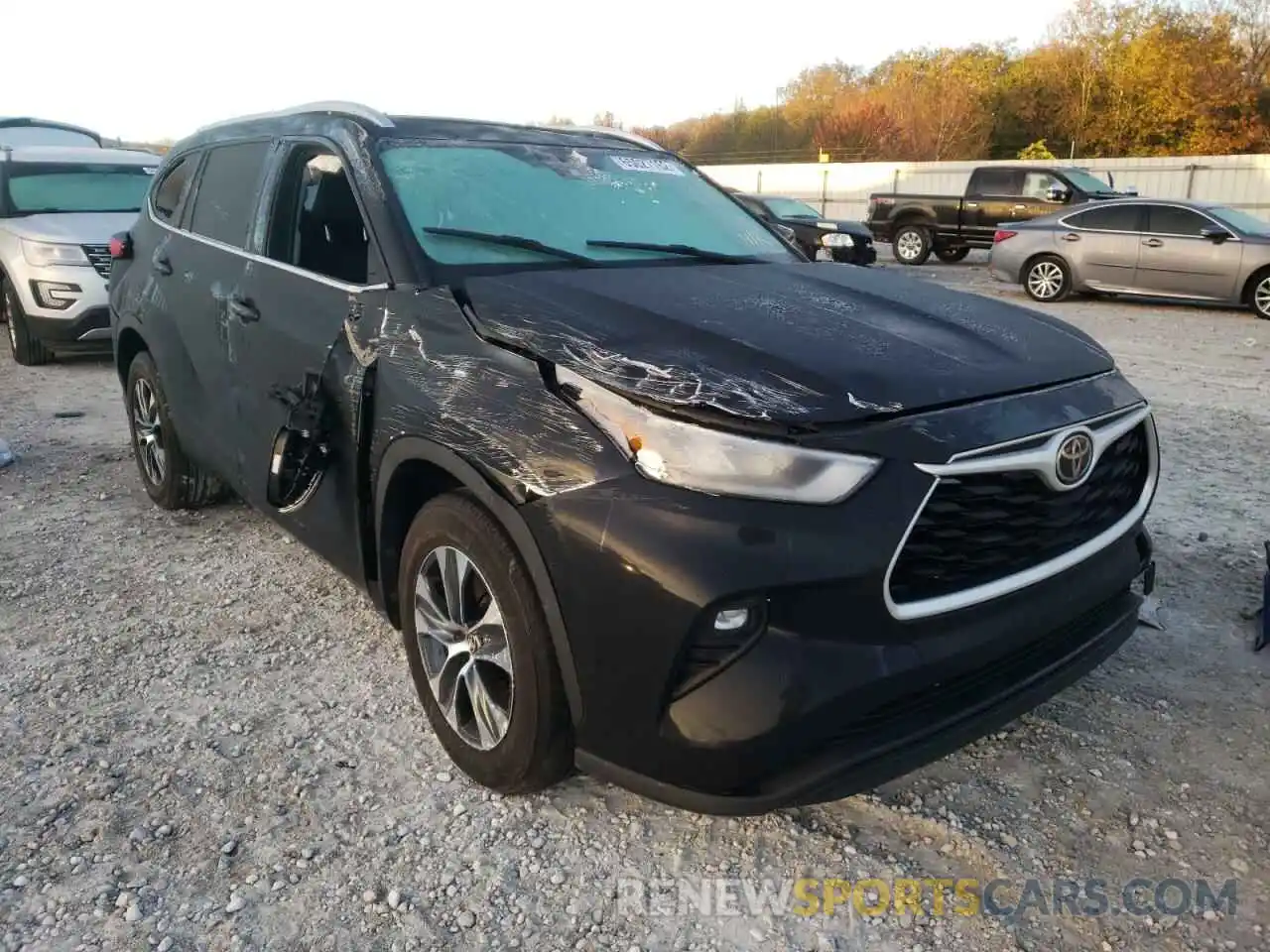 1 Photograph of a damaged car 5TDGZRAH3LS502841 TOYOTA HIGHLANDER 2020