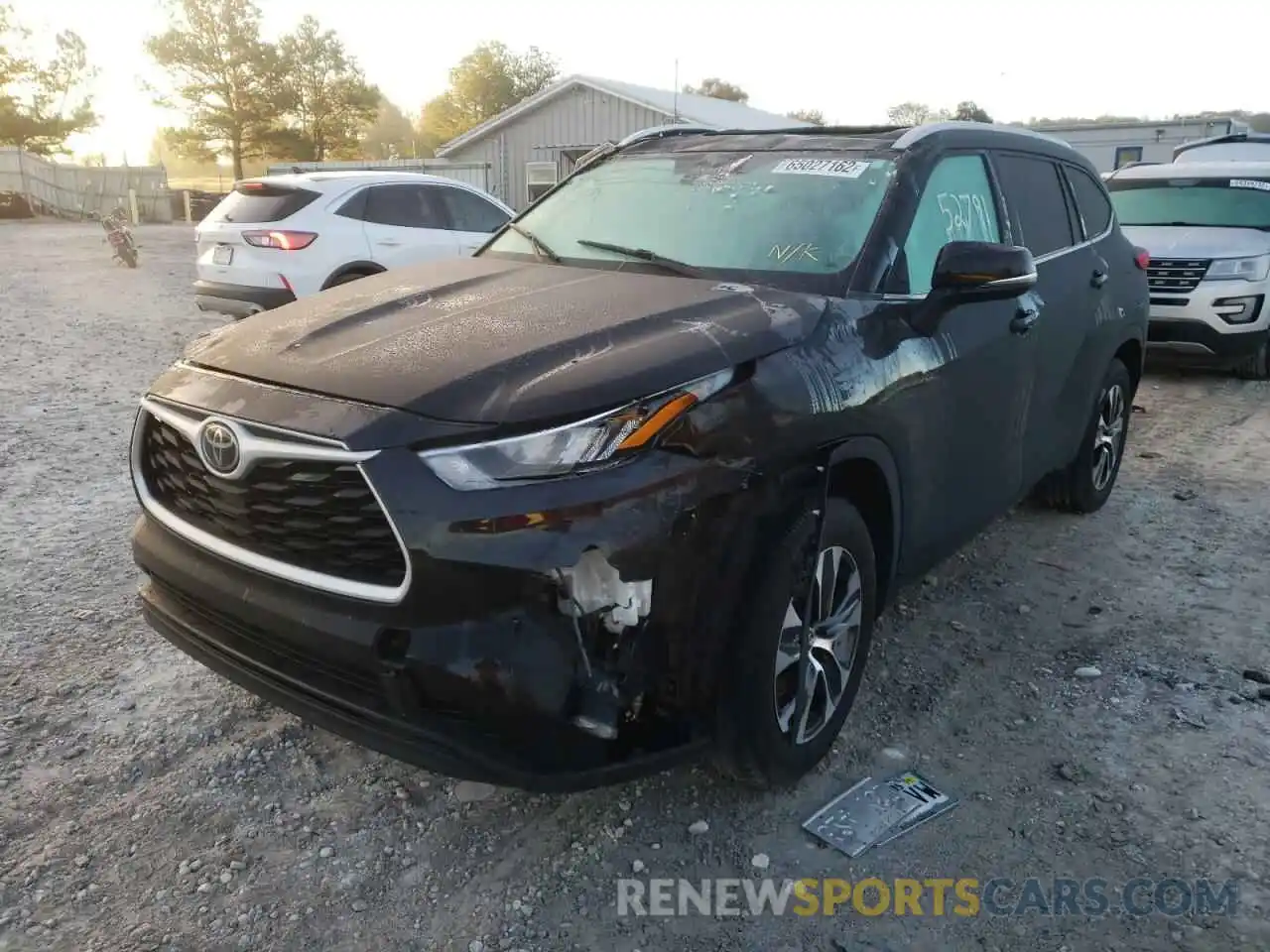 2 Photograph of a damaged car 5TDGZRAH3LS502841 TOYOTA HIGHLANDER 2020