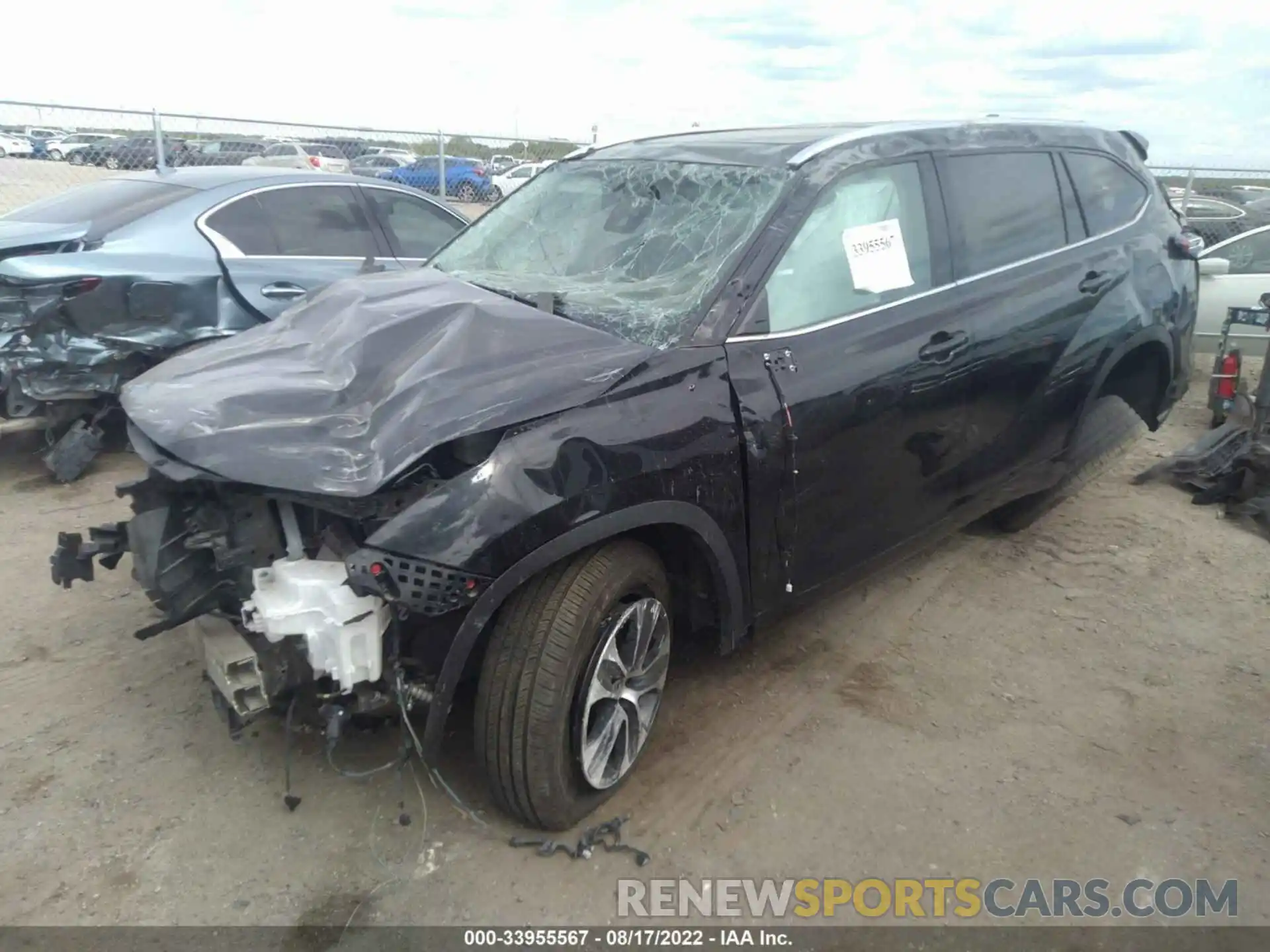 2 Photograph of a damaged car 5TDGZRAH3LS502886 TOYOTA HIGHLANDER 2020