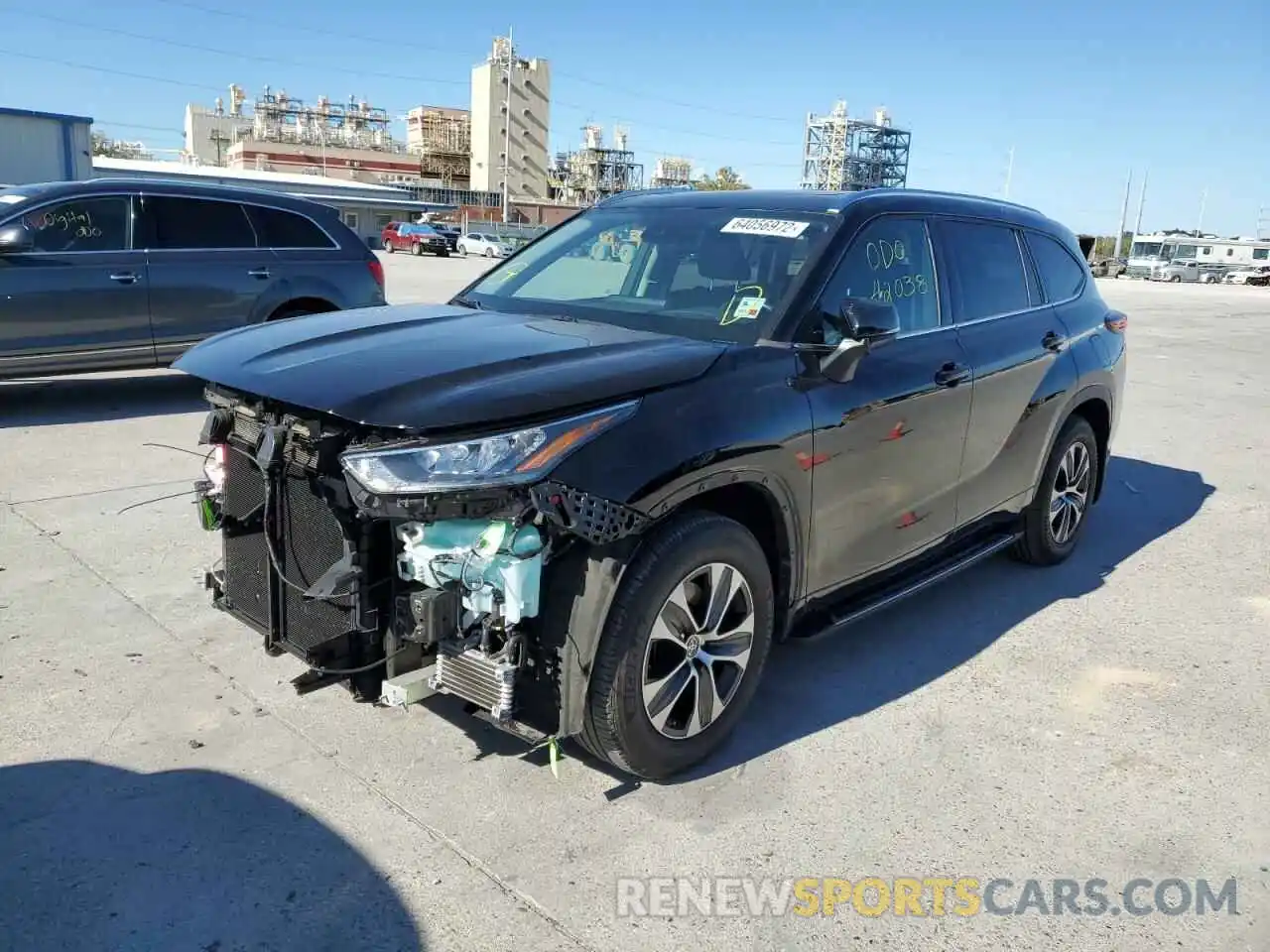 2 Photograph of a damaged car 5TDGZRAH3LS506310 TOYOTA HIGHLANDER 2020