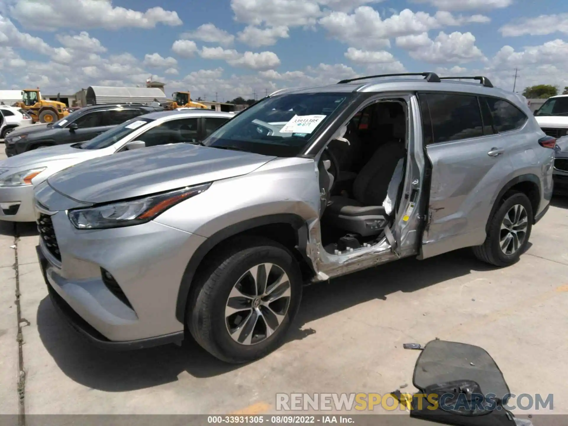 6 Photograph of a damaged car 5TDGZRAH4LS503500 TOYOTA HIGHLANDER 2020