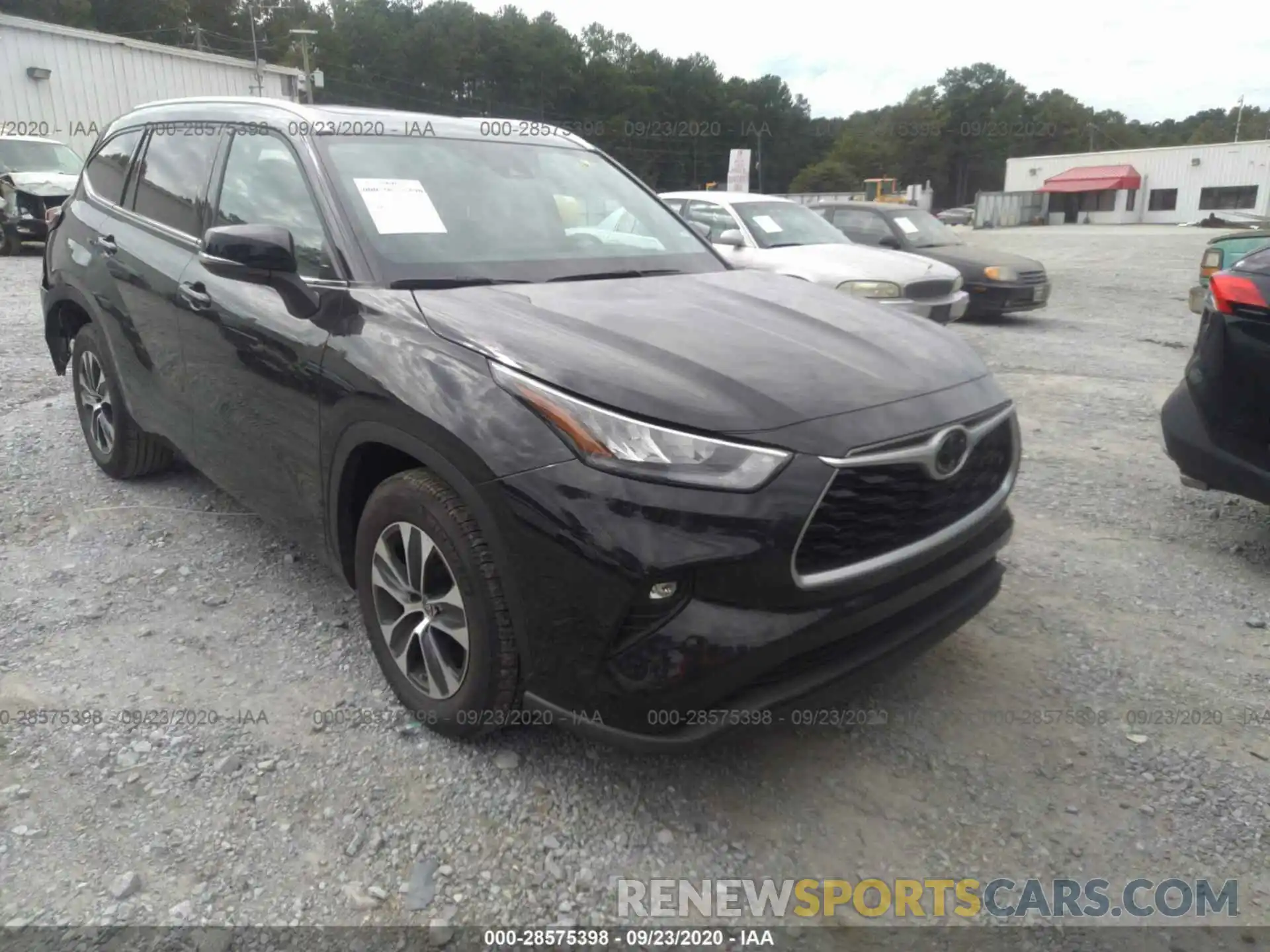 1 Photograph of a damaged car 5TDGZRAH4LS503772 TOYOTA HIGHLANDER 2020