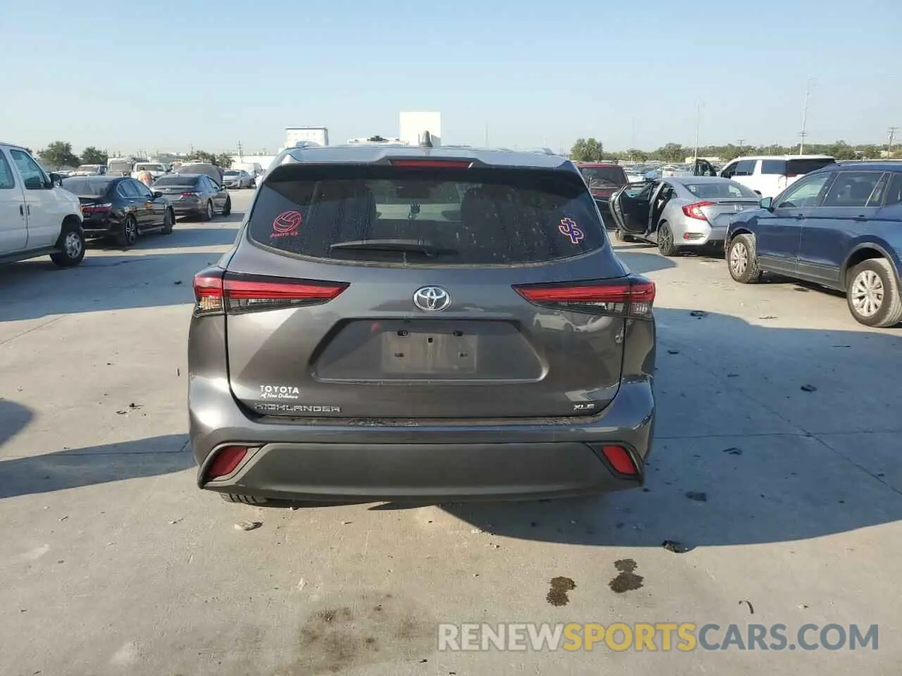 6 Photograph of a damaged car 5TDGZRAH5LS512027 TOYOTA HIGHLANDER 2020