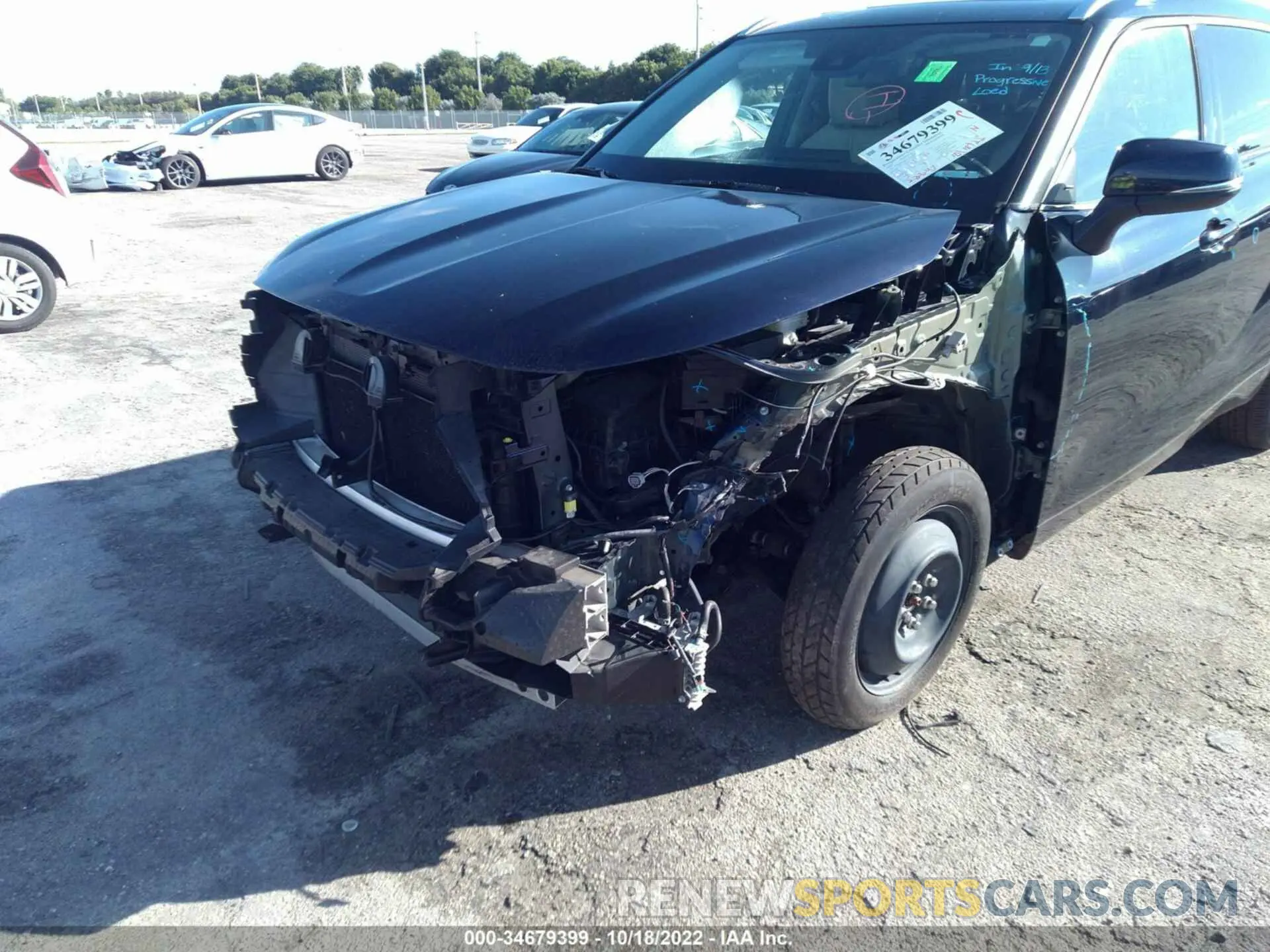 6 Photograph of a damaged car 5TDGZRAH7LS003105 TOYOTA HIGHLANDER 2020