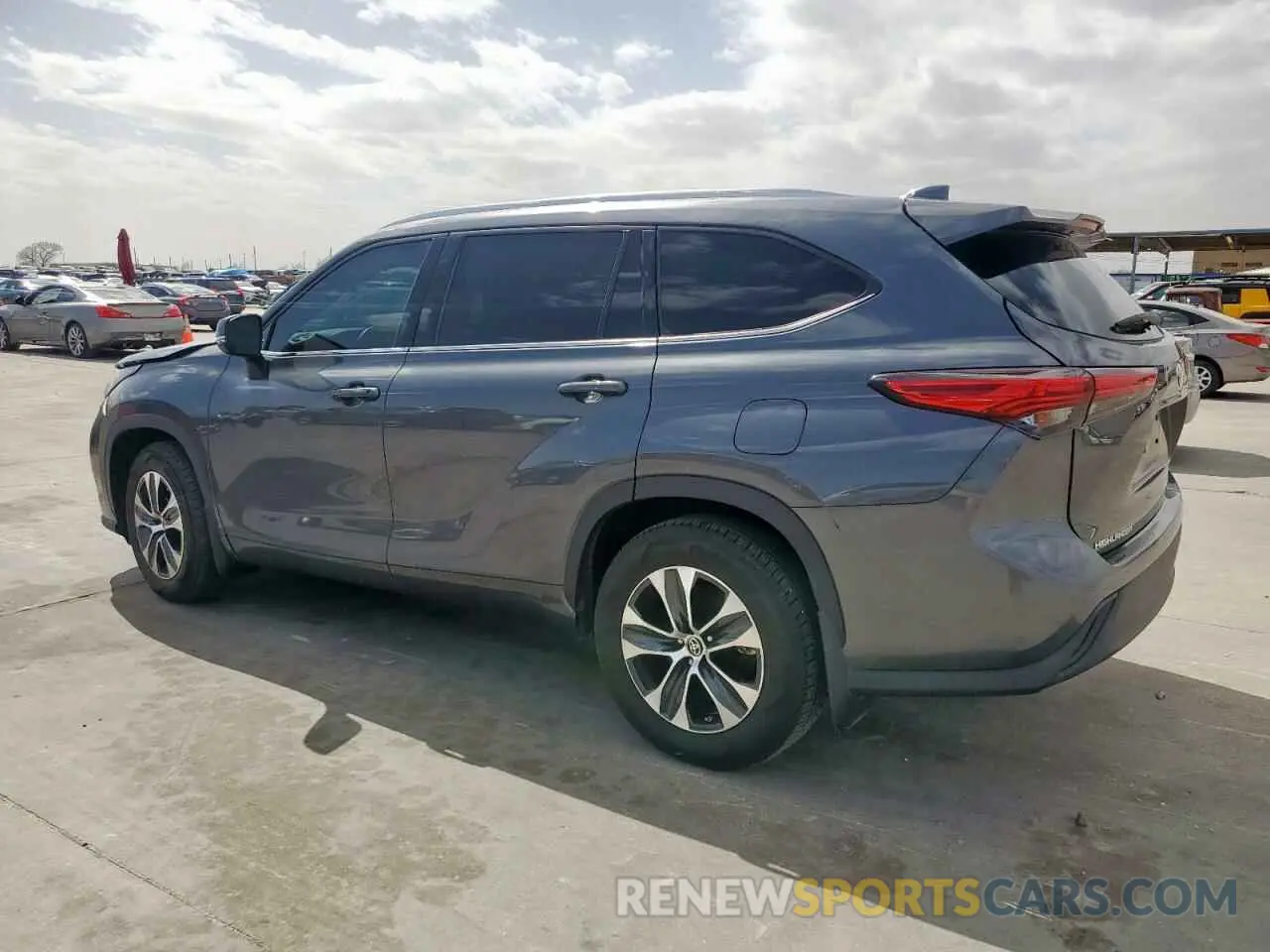 2 Photograph of a damaged car 5TDGZRAH7LS013584 TOYOTA HIGHLANDER 2020
